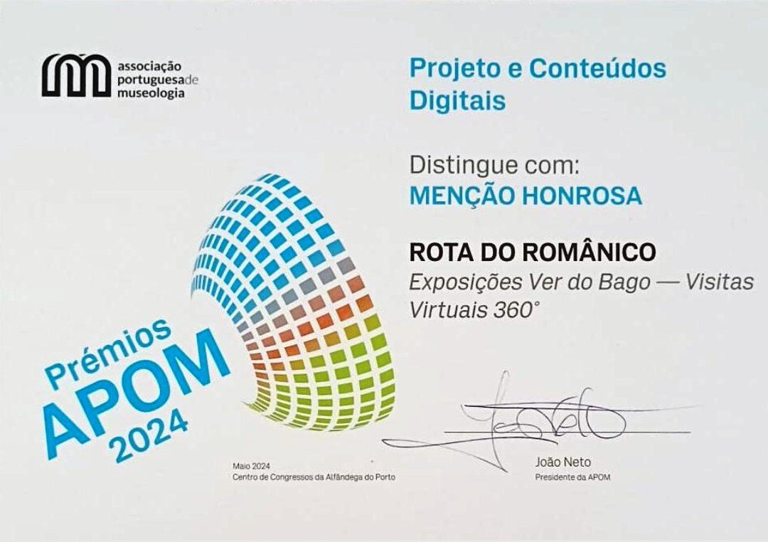 Les visites virtuelles Ver do Bago récompensées par les Prix APOM 2024